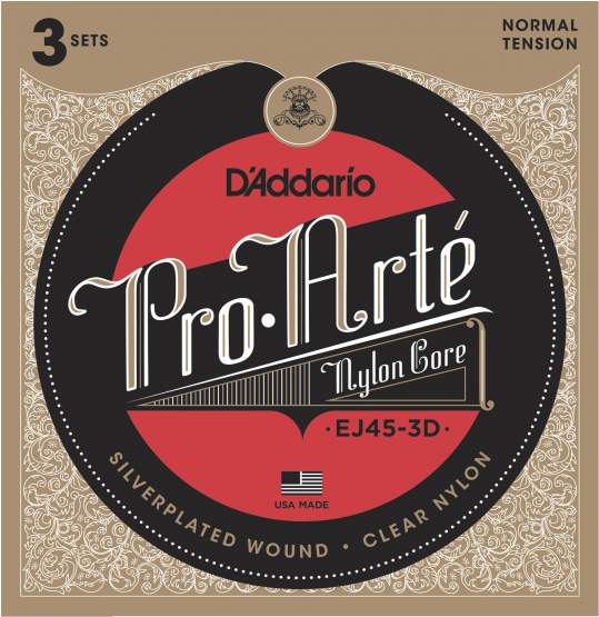 Daddario EJ45-3D Saitensatz für Konzertgitarre 3er Pack 